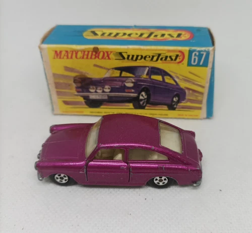 Vintage Matchbox Super Fast No.67 Volkswagen 1600 TL Boxed