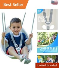 Coconut Toddler Swing: Safe Indoor/Outdoor Fun with Adjustable Safety Features