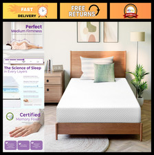 5" Twin Cooling Gel Memory Foam Mattress - Medium Firm, Pressure Relief, CertiPU