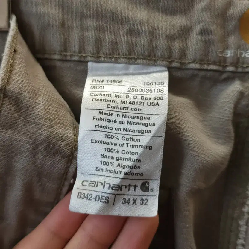 Carhartt Ripstop Cargo Work Pants 34x32 thumbnail 3