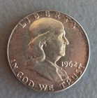 Franklin Half Dollar Coin 1962 Mintmark : none
