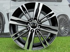 4x 15 Inch 4x100 Black Polished Wheels : Fits For Kia Picanto, Rio ,