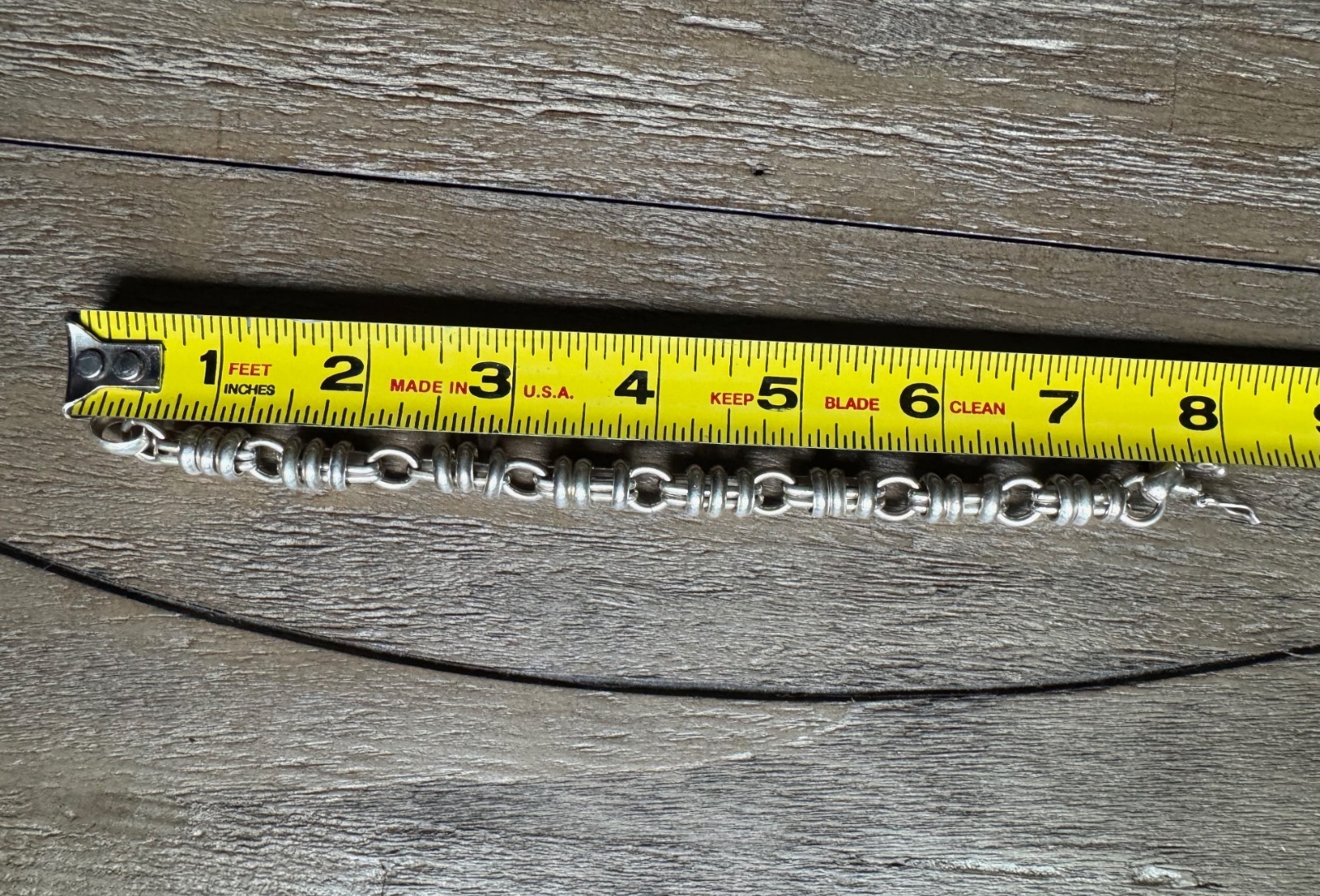 Vintage Solid Sterling Silver  Bracelet, 31 Grams… - image 8