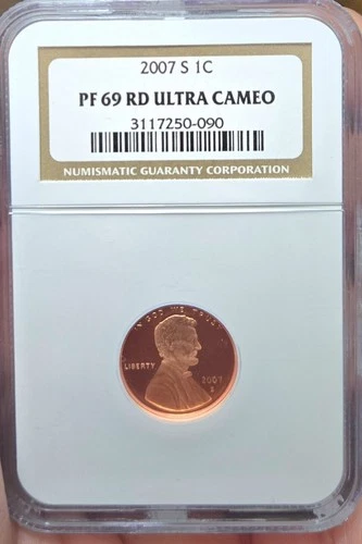 💥2007-S Lincoln Cent - 1C - NGC PF 69 RD ULTRA CAMEO 1C Proof 💥💥BEAUTIFU💥💥