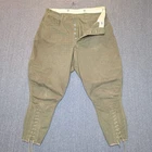 Vintage WWI US Army M1912 Breeches Pants Military Buckle Back Doughboy Uniform
