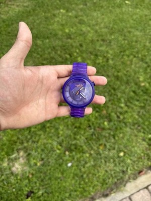 NEW  Swatch BIG BOLD PURPLE JOY SB05V103 47mm Swiss Made Watch