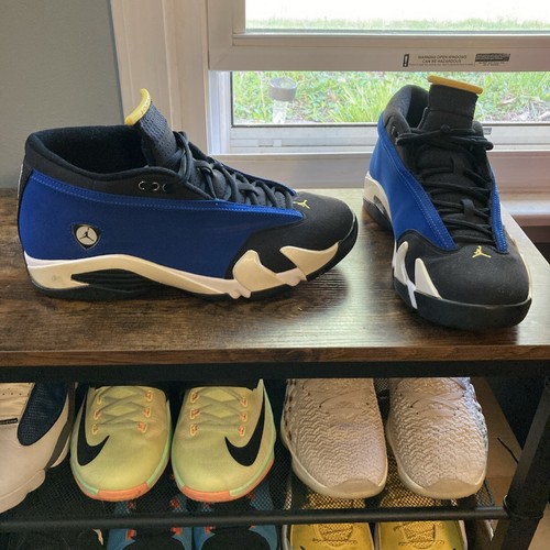 Jordan 14 Retro 2015 Low Laney Black Toe Size 11 - Picture 2 of 8