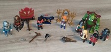 Playmobil  lot personnages chevalier moyen âge géant vert