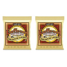 Ernie Ball 2003 Earthwood 80/20 Bronze Medium Light Acoustic Strings 2-Pack