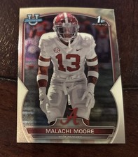 2022 Bowman University Chrome Base #74 Malachi Moore - Alabama Crimson Tide