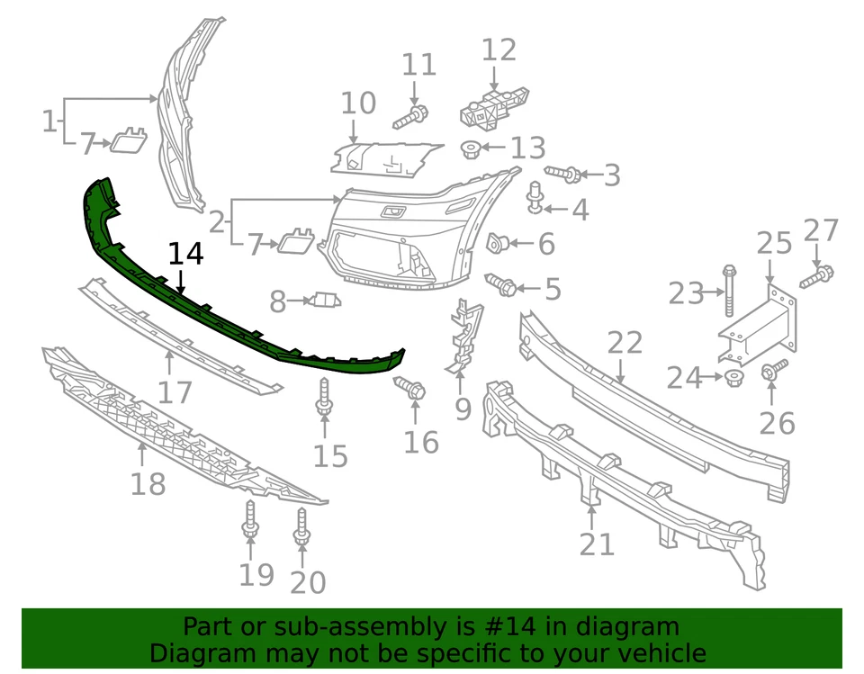Alerón original Audi 80A-807-061-A-GRU Foto 2 de 2