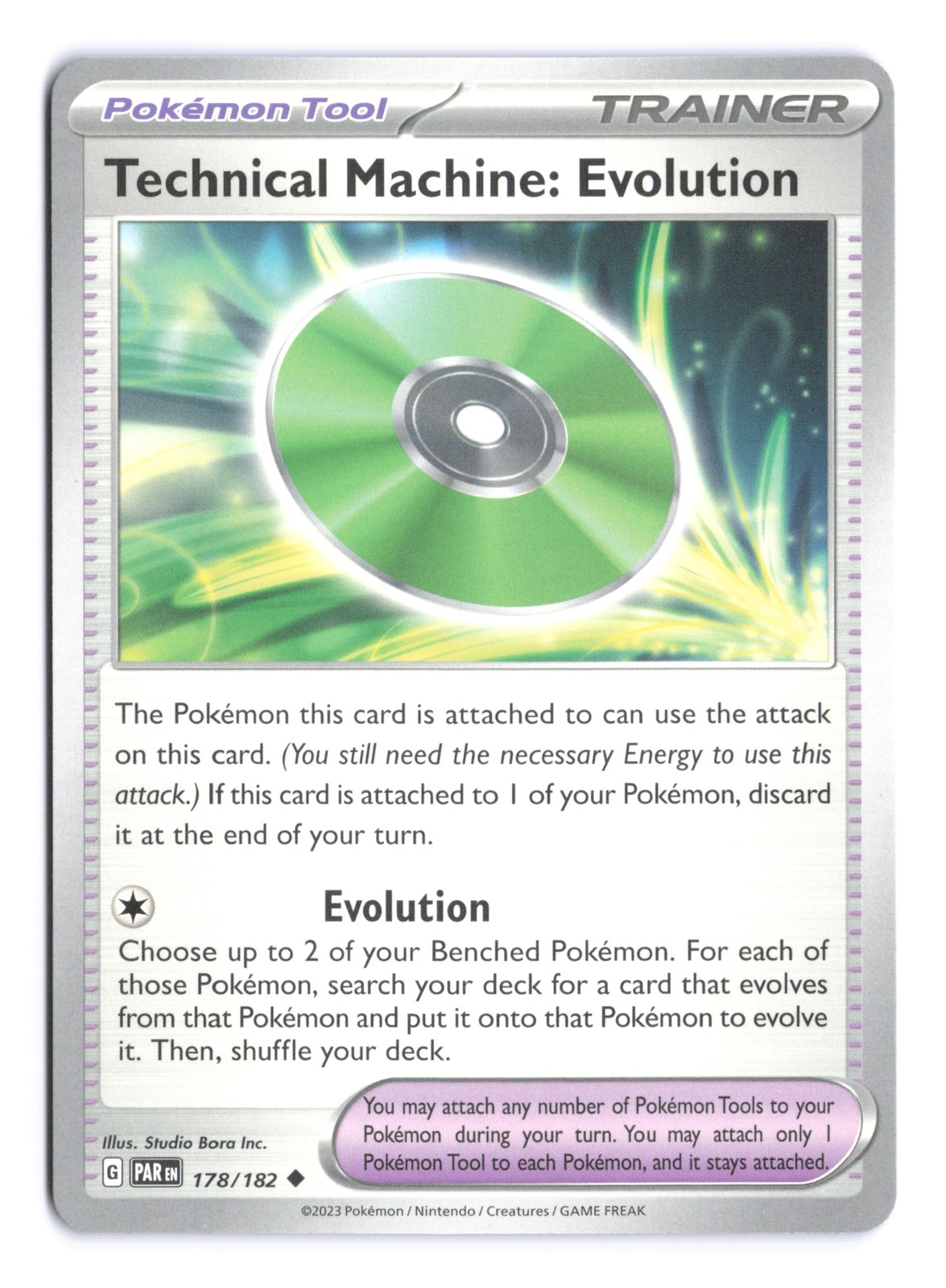 Pokemon Technical Machine: Evolution Scarlet & Violet Paradox Rift 178/182 NM