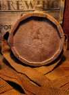 Antique Military Civil War Wooden Barrel Canteen Initials Name  Reproduction