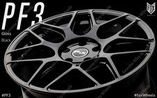 Alloy Wheels 18" PF3 For Peugeot 3008 308 407 508 605 607 Expert 5x108 Black
