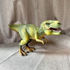 2011 Schleich Green Tyrannosaurus Rex Dinosaur T-Rex Figure 11" Movable Jaw