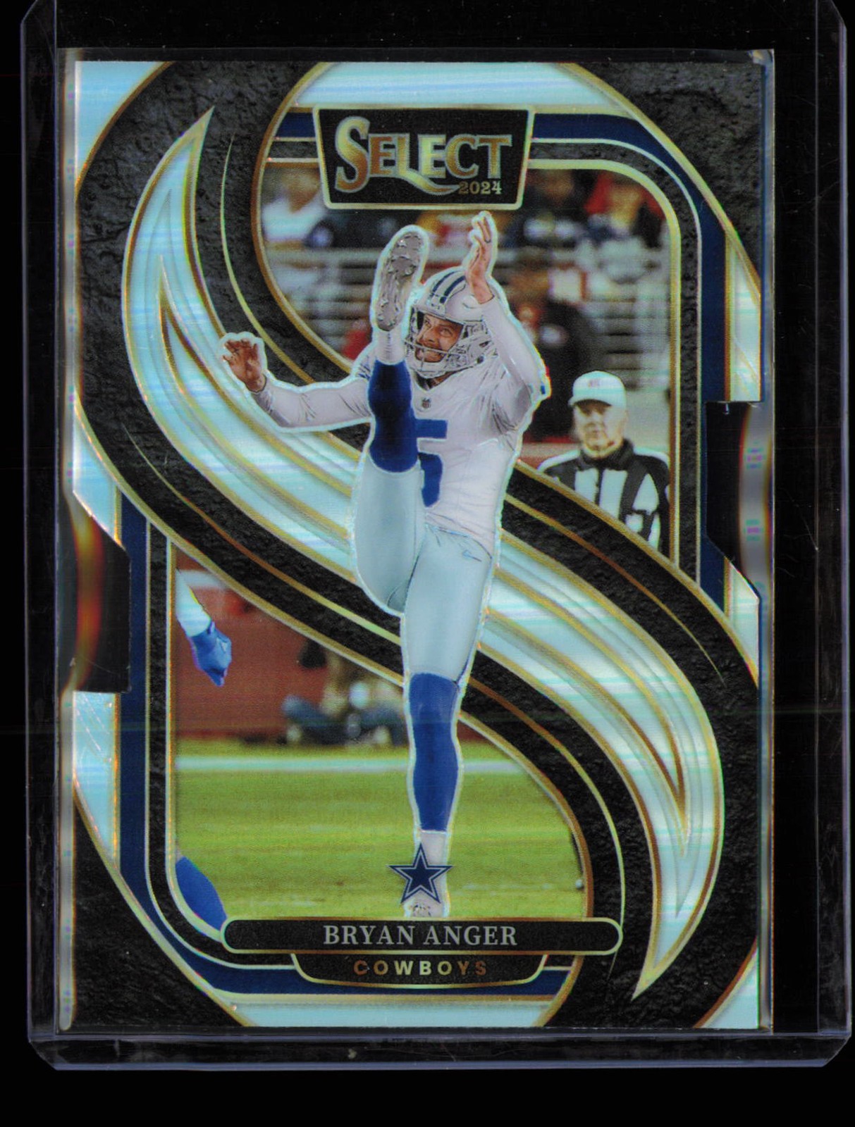 Bryan Anger 2024 Panini Select Silver Prizm Die Cut #141 Dallas Cowboys