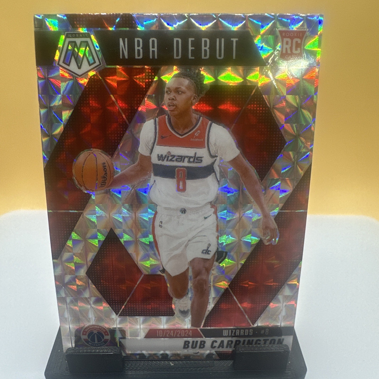 BUB CARRINGTON 2024-25 MOSAIC #259 NBA DEBUT RC Mosaic Prizm