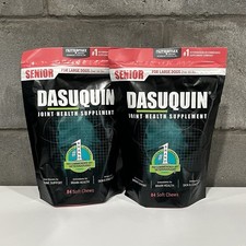 2x DASUQUIN Senior 84 Soft Chews for Large Dogs Joint Health Supplement EX 8/26
