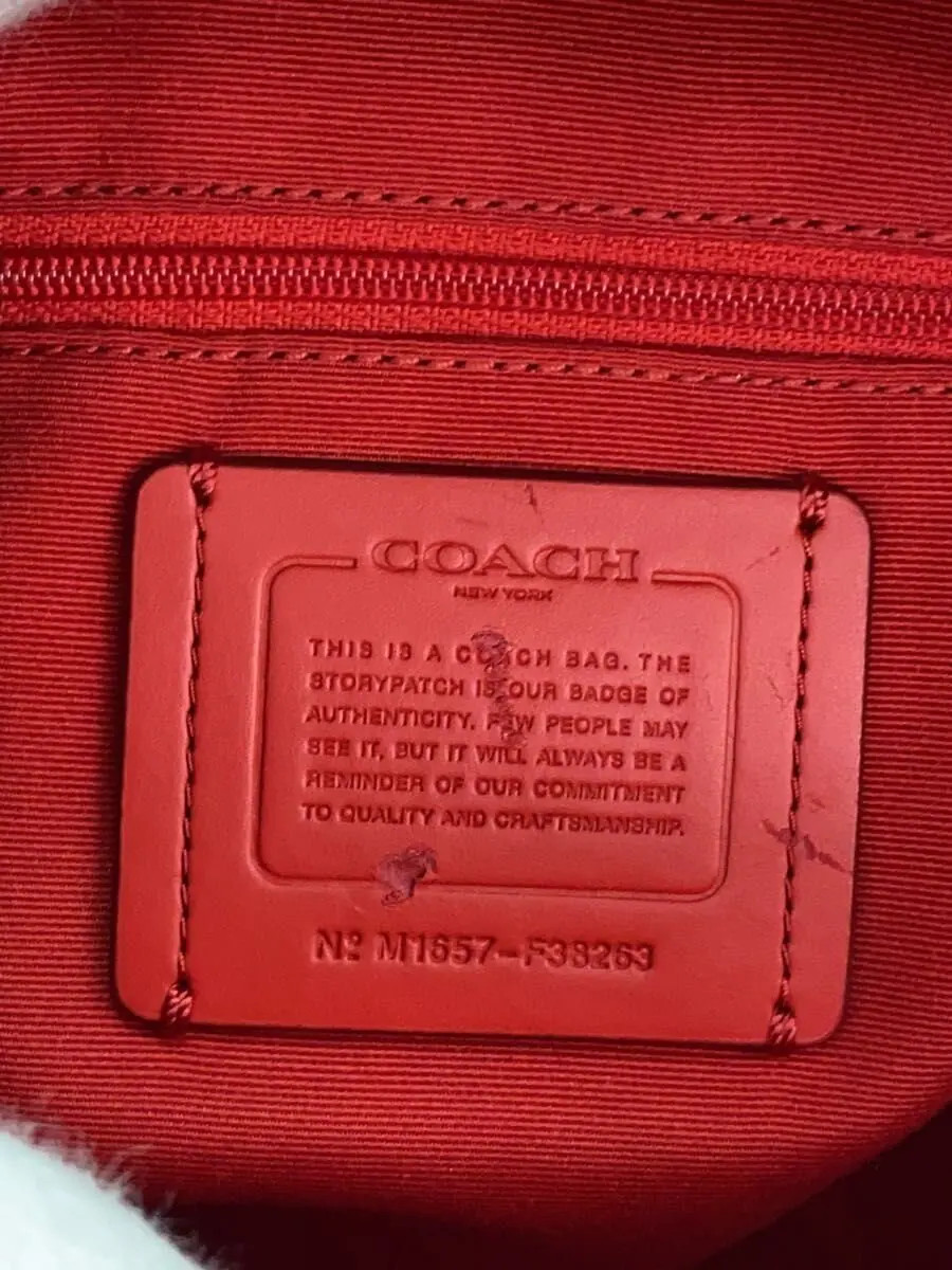 COACH Mini Backpack, Leather, Red, Solid Color, F… - image 5