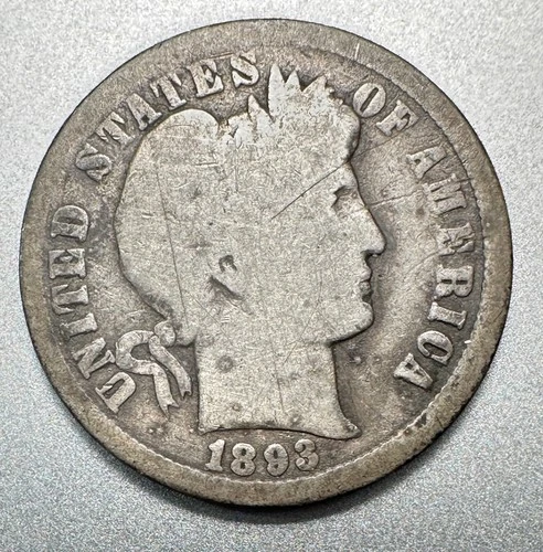 1893-O  BARBER DIME   GOOD DETAILS  BETTER DATE #1385