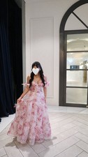 MILLA PINK PEONY TENTER FLORAL MAXI TIE-UP DRESS FLORAL SIZE 6