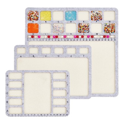 Felt Beading Mat Felt Design Bead Boards with Centimeter Alphabetic 3 Style