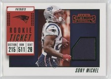 2018 Panini Contenders Rookie Ticket Swatches Variation Sony Michel #RTSV-11 n1u