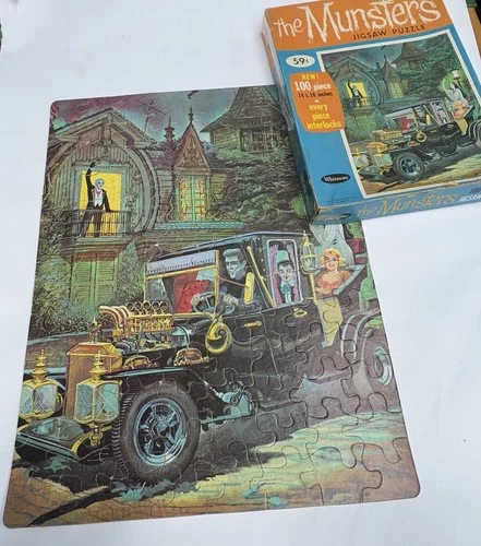 Rare Vintage 1965 Whitman - "The Munsters" Jigsaw Puzzle 100 piece COMPLETE