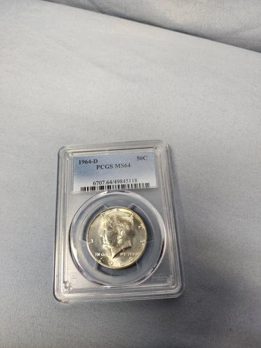 1964 D PCGS MS64 Kennedy Half Dollar 50c US Mint