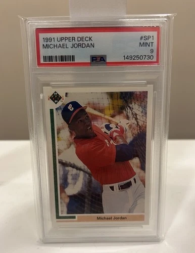 Michael Jordan 1991 Upper Deck SP1 PSA 9 MINT Baseball Rookie RC 🔥 JUST GRADED!