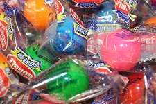 GUMBALLS ASSORTED FLAVORS WRAPPED BUBBLE GUM 25mm or 1 inch-5LBS