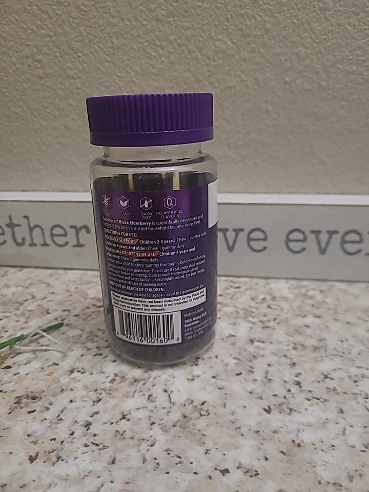 Sambucol Black Elderberry Niños Edad 2+ Suplemento Dietético 30 Gomitas Exp:03/25 Foto 4 de 4