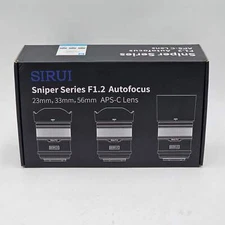 New SIRUI Sniper 23mm 33mm 56mm Camera Lenses