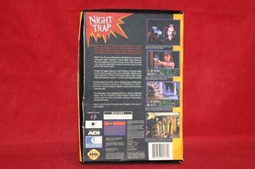 Night Trap (Sega CD 32X, 1994) Registration card cut off. (CIB, Complete)