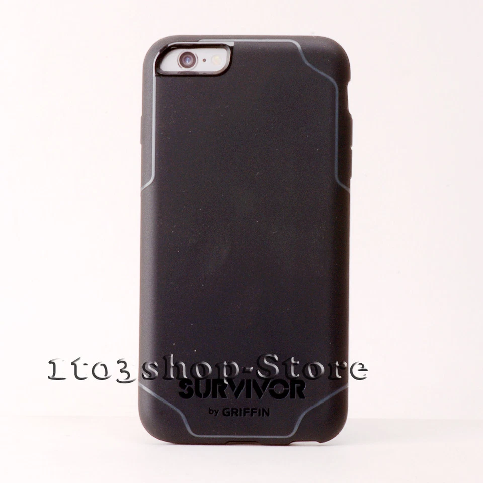 Griffin Survivor Journey iPhone 6 Plus iPhone 6s Plus Hard Shell Case Black Grey - Image 3 of 4