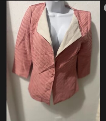 VERO MODA CLASSIC Please Blazer (VMC-MN) pink orange top .  Size 165/84A-Small S