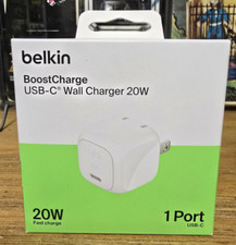 NEW  SEALED Belkin Boost Charge 20W USB-C Wall Charger 1 Port