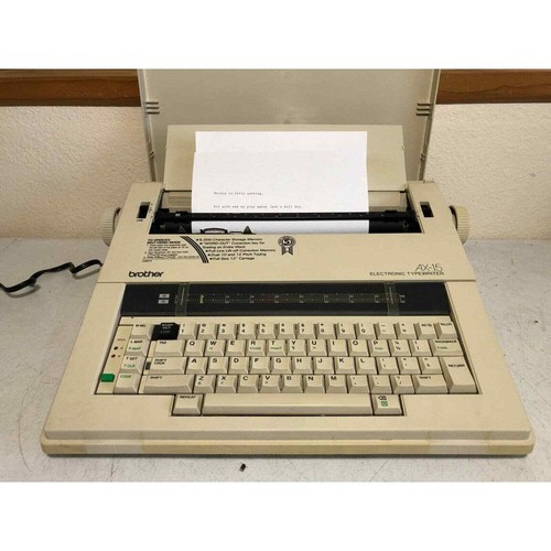 Brother AX15 Typewriter Word Processor Vintage Typing Ribbon Cover