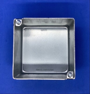 Garvin Square Blank Junction Box, 2-1/8 in. Deep, no Knockouts