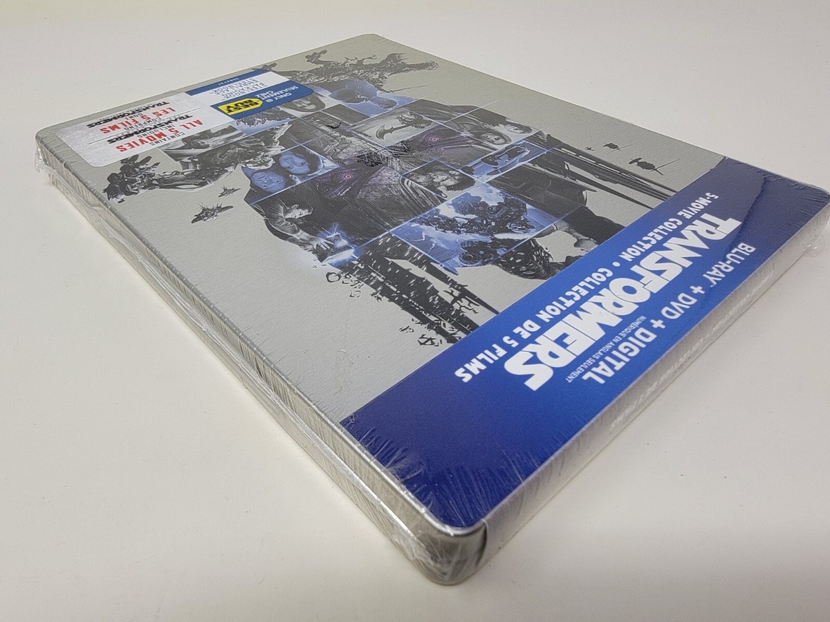 Transformers 5 Movie Collection Steelbook Sealed Blu Ray All