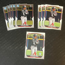 (9) CHRISTIAN CERDA 2023 BOWMAN ROOKIE LOT (5 CHROME & 4 DRAFT) DIAMONDBACKS