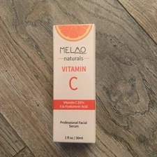 NEW SEALED MELAO Professional Vitamin C Serum 20% & Hyaluronic Acid Serum 1 oz