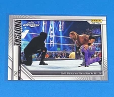 2022 Panini Instant WWE Edge STEALS VICTORY FROM AJ STYLES 1/105 SP Backlash #24