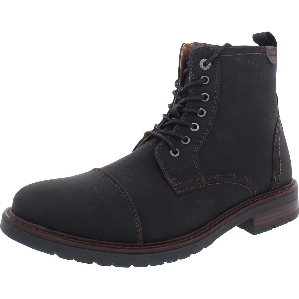 Мужские ботильоны Dockers Rawls Cap Toe на шнуровке с круглым носком Обувь BHFO 4541