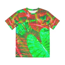 All Over Print T Shirt Psychedelic Neon Tropical Futuristic Nature Colorful