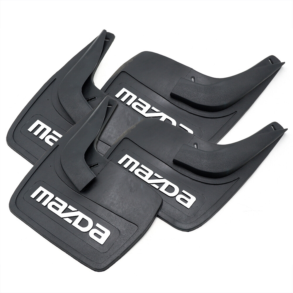 Universal Front + Rear Splash Mud Guard Rubber Fits Mazda Sedan