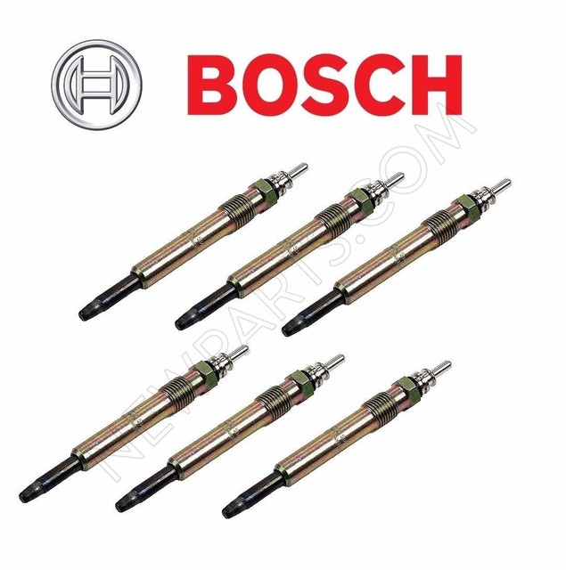 For Mercedes W210 E300 19961999 Bosch OEM Set of 6 Diesel Glow Plugs