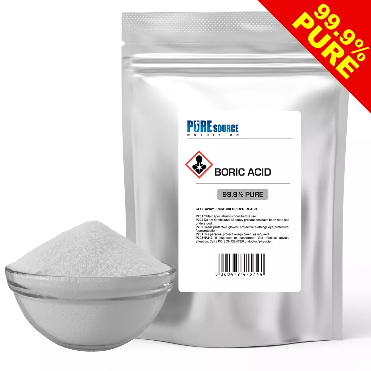 Pure Source Nutrition Pure 99 Boric hydrogen borate boracic acid Fast Delivery