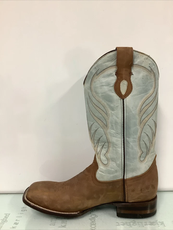 Ferrini Bronco Teal Western men’s Boot, Size 12D, Preowned. - Image 2 of 4