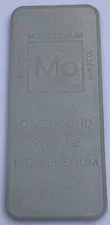 1 lb Molybdenum Ingot .999 Fine With Element Design Bullion By Unique Metals